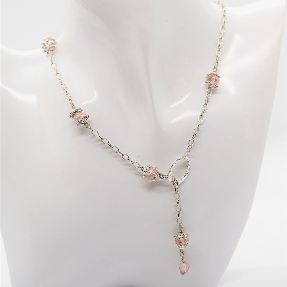 Hammered Pink Necklace